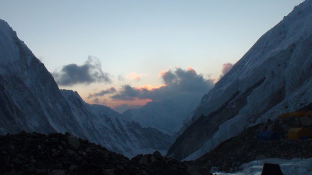 Sunset on W Cwm